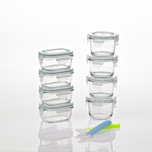 Glasslock Homemade Baby Food BPA Free Glass Storage Containers 18 Piece