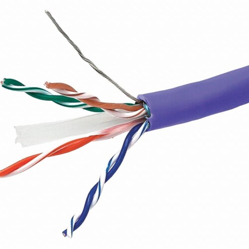 Sim Supply Data Cable,Cat 6A,23 AWG,1000ft,Blue  13072 Perspective: front