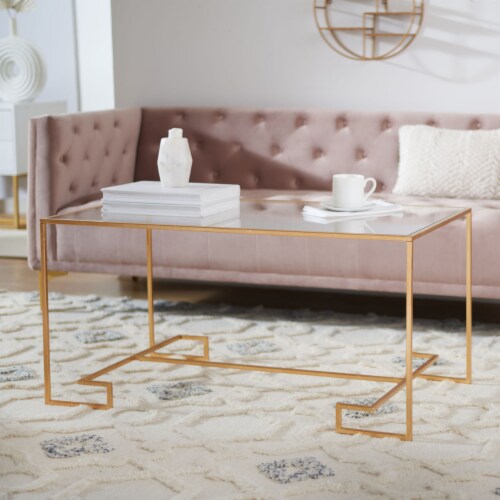 Safavieh gold discount coffee table