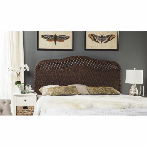 SAFAVIEH Sephina Rattan Headboard Brown Multi Full 1 unit Foods Co