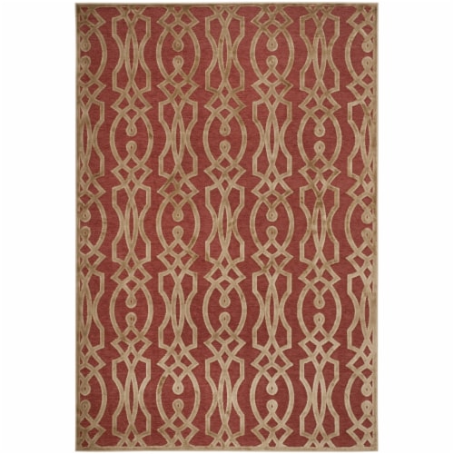Safavieh MSR4485-1620-5 Martha Stewart Power Loomed Rectangle Area Rug, Cinnamon Stick - 5 ft Perspective: front