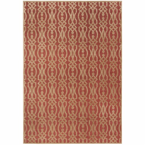 Safavieh MSR4485-1620-8 Martha Stewart Power Loomed Rectangle Area Rug, Cinnamon Stick - 8 ft Perspective: front