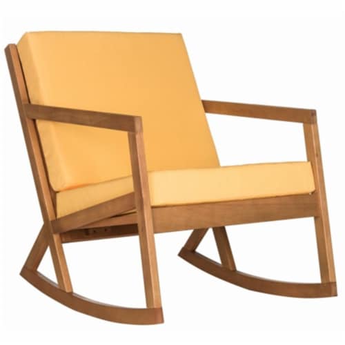 Yellow outdoor sales rocking chair