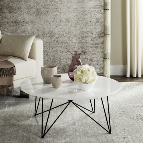 White lacquer coffee table deals