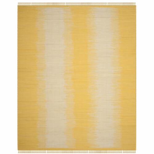 Safavieh MTK718K-8 Montauk Large Rectangle Area Rug, Gold - 8 x 10 ft. Perspective: front