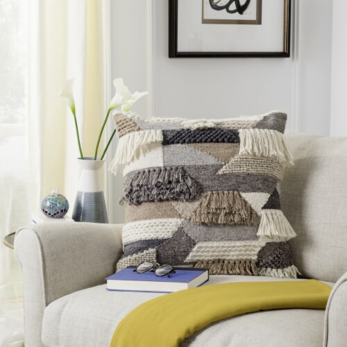 Safavieh Honor Pillow - Grey Perspective: front