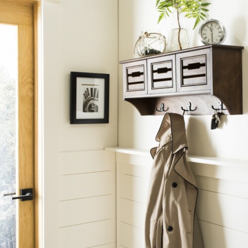 Safavieh Leon Hanging 3 Drawer Wall Rack (Honey) Safavieh Leon Hanging 3 Drawer Wall Rack (Honey)