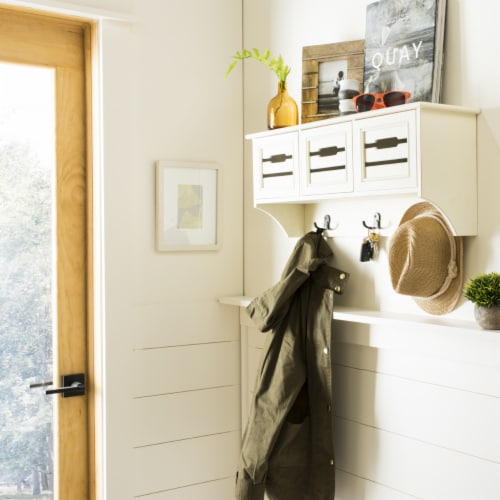 Safavieh Leon Hanging 3 Drawer Wall Rack (White)