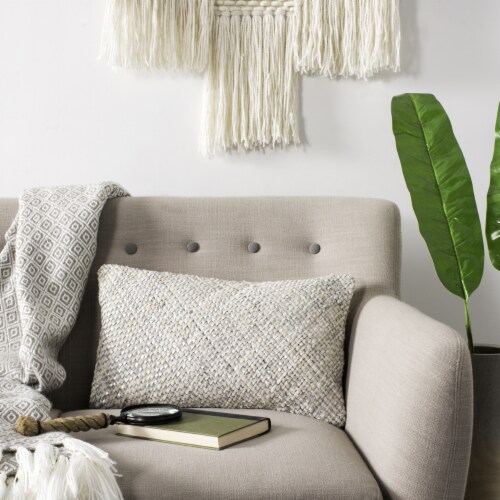 Safavieh Safavieh Shelby Cowhide 12 X20 Pillow White 20 x 20 W x L Fred Meyer