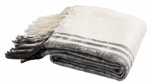 Safavieh Alita Metallic Throw Blanket - White Perspective: front