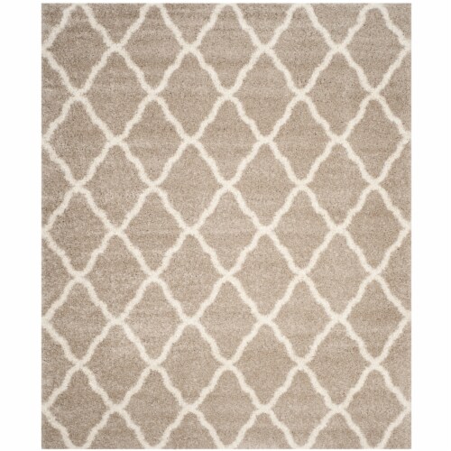 Safavieh SGH283S-9 Sgh-Hudson Shag Power Loomed Large Rectangle Rug, Beige & Ivory - 9 x 12 f Perspective: front