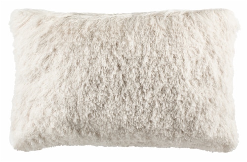 Safavieh Chic Shag Pillow - Ivory Perspective: front