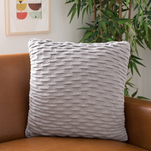 Large knit pillow top