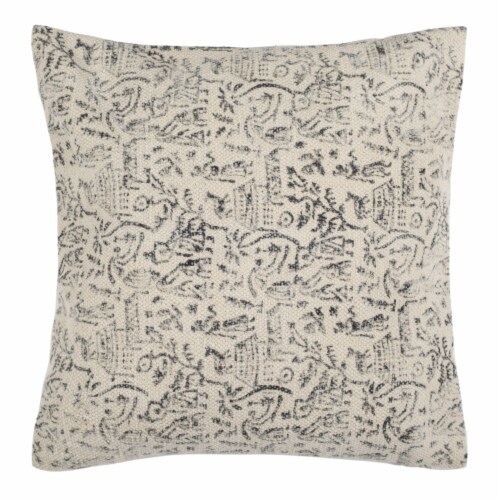 Safavieh Veli Pillow - Black/Cream Perspective: front