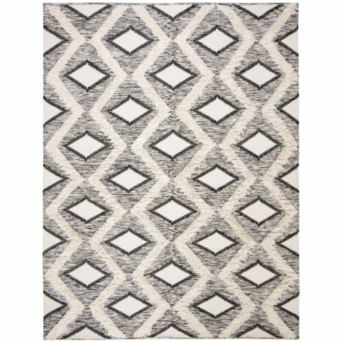 SAFAVIEH Kenya KNY454Z Handwoven Black / Ivory Rug 8' x 10', 8' x 10' Kroger