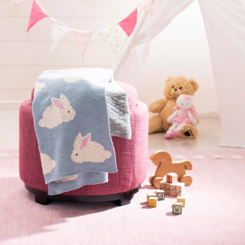 Safavieh Looloo Baby Throw - Blue Perspective: front