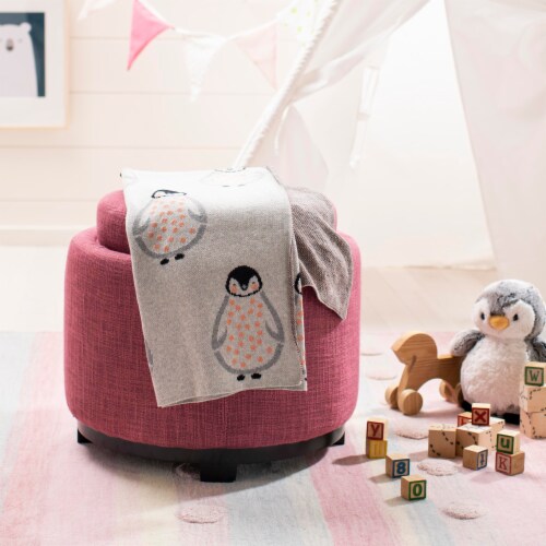 Safavieh Ozzie Baby Throw - Grey Perspective: front