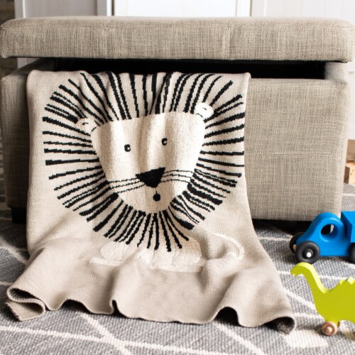 Safavieh Dandy Lion Baby Throw - Multicolor Perspective: front