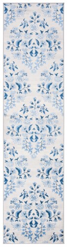 Martha Stewart Brentwood Rug - Cream / Blue Perspective: front