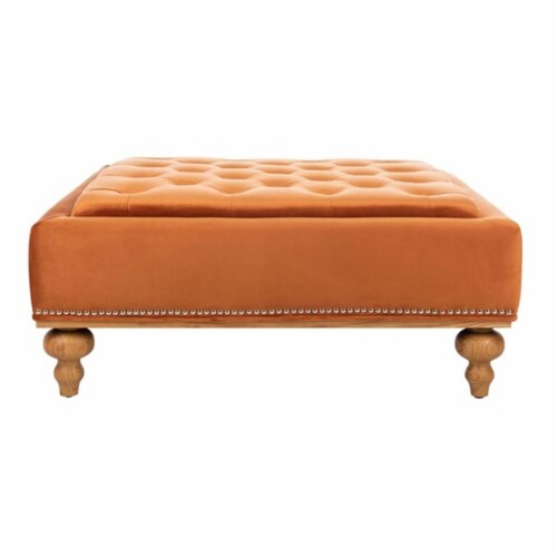 Safavieh SFV5014A Rosealina Tufted Ottoman Sienna 1 Fry s Food