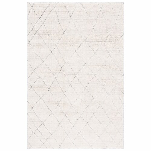 Safavieh Martha Stewart Lucia Shag Accent Rug - Light Gray/White Perspective: front