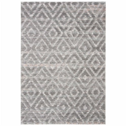 Safavieh Martha Stewart Lucia Shag Accent Rug - Light Gray/Dark Gray Perspective: front