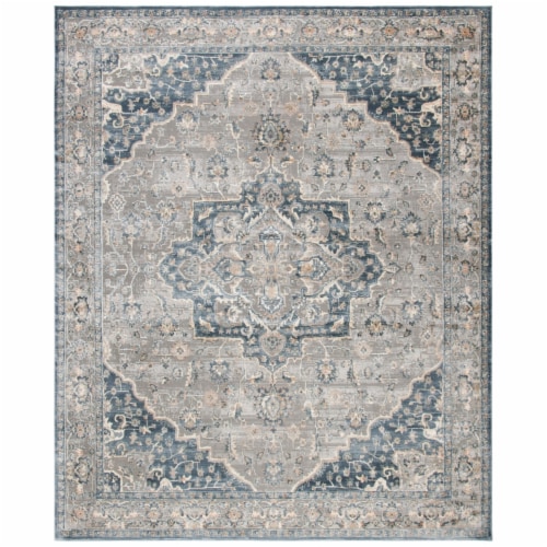 Safavieh Martha Stewart Peak Cosmopolitan Area Rug - Cream/Blue Perspective: front