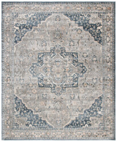 Safavieh Martha Stewart Peak Cosmopolitan Area Rug - Cream/Blue Perspective: front
