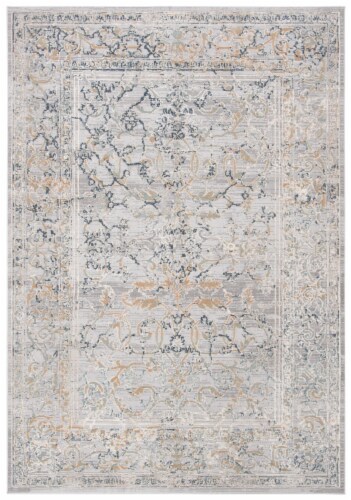 Martha Stewart Rye Cosmopolitan Accent Rug - Cream/Gray Perspective: front