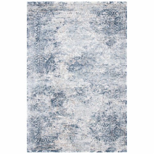 Martha Stewart Cosmopolitan Area Rug - Cream/Blue Perspective: front