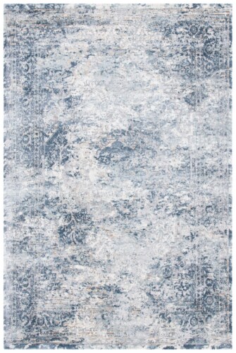 Martha Stewart Cosmopolitan Area Rug - Cream/Blue Perspective: front