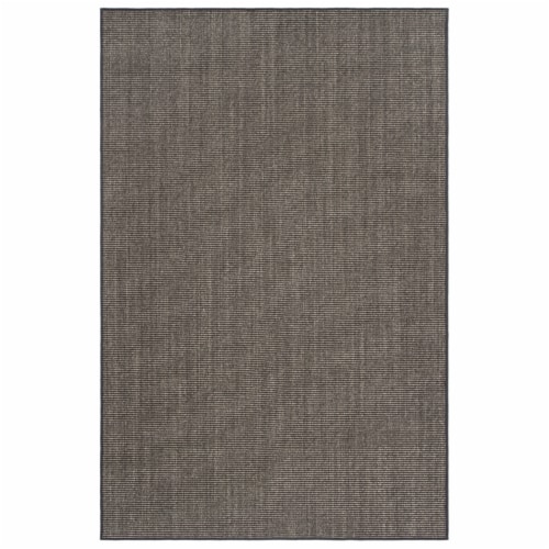 Martha Stewart Natural Fiber Accent Rug - Charcoal Perspective: front
