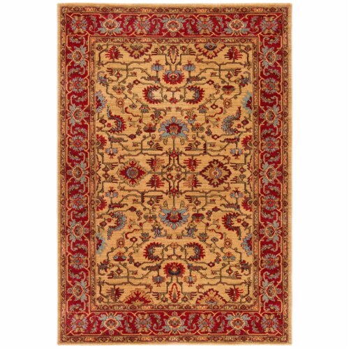 Safavieh MAH693B-6 6 ft. -7 in. x 9 ft. -2 in. Rectanglar Traditional Oriental Area Rug - Bei Perspective: front