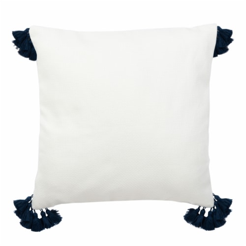 Safavieh Larzon White Pillow Perspective: front