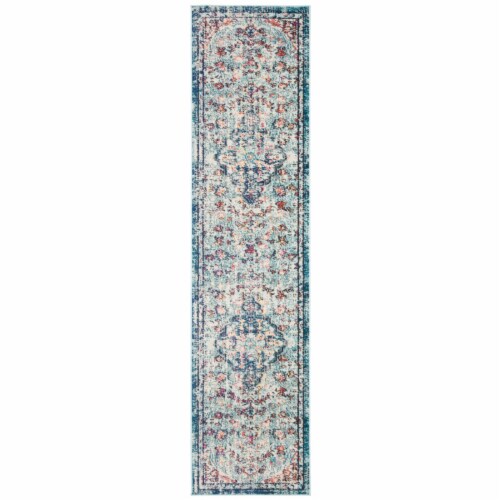 Amazon.com: SAFAVIEH Madison Collection 3' Square Navy/Light