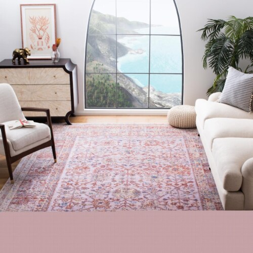 Safavieh HLC416F-10 Hellenic Rectangle Area Rug, Grey & Rust - 10 x 13 ft. Perspective: front