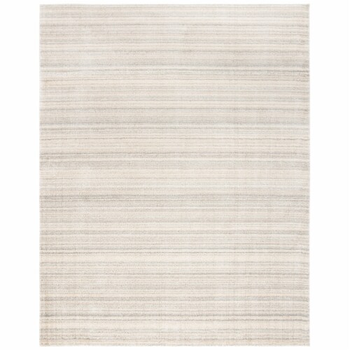 Martha Stewart Collection Lucia Shag Area Rug - Light Gray/White Perspective: front