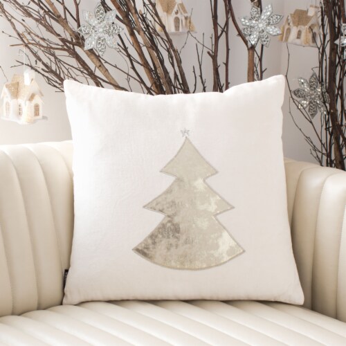 Safavieh Noel Square Pillow - Beige Perspective: front