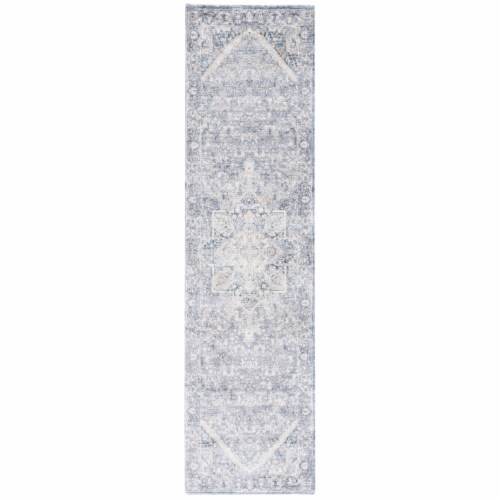 Martha Stewart Grove Cosmopolitan Rug - Cream / Blue Perspective: front