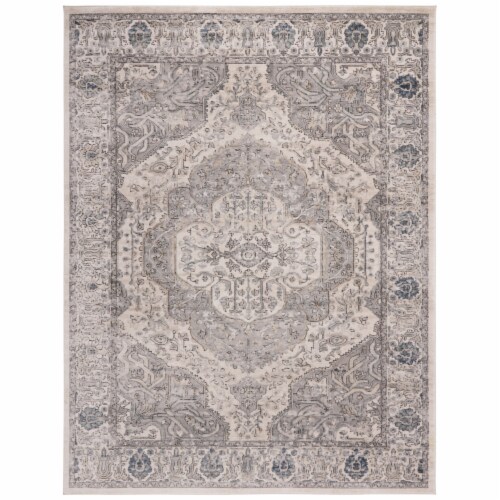 Martha Stewart Rancher Oregon Area Rug - Ivory/Gray Perspective: front