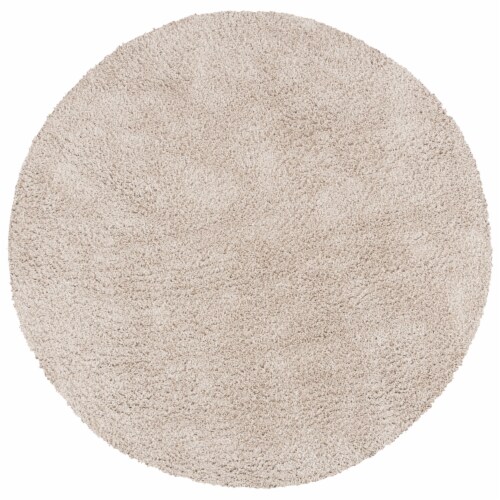 Safavieh AUG561B-7R 6 ft. 7 in. x 6 ft. 7 in. August Shag 500 Contemporary Round Power Loomed Perspective: front