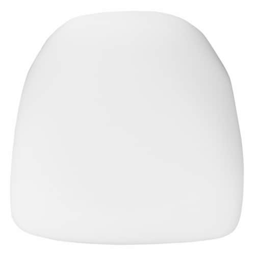 Flash Furniture BH-WH-HARD-GG Hard White Fabric Chiavari Chair Cushion Perspective: front