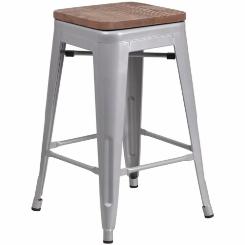 Flash furniture metal top bar stools