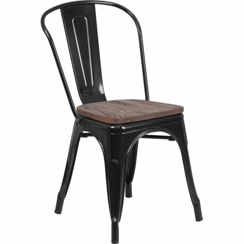 Flash Furniture Contemporary Wood Metal Colorful Restaurant Dining