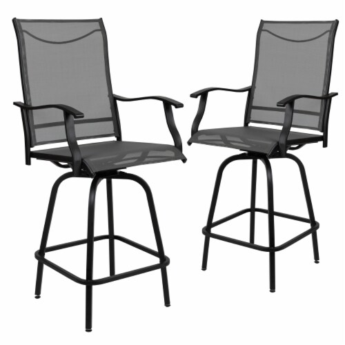 Bar height patio set with umbrella 2025