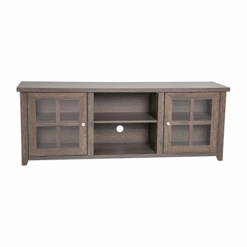 Dark brown tv stand on sale with storage