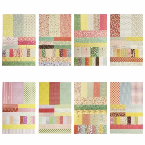 Wrapables Decorative Sticker Set for Stationery in Various Shapes Perspective: front