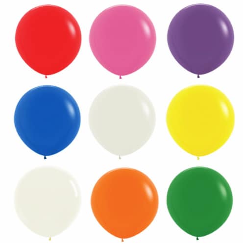 Wrapables 18 Inch Latex Balloons (10 Pack), Mix Color Perspective: front
