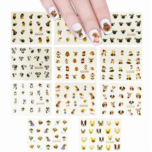 Wrapables Water Nail Art Transfer Slide Tattoos, Dogs (11 Designs/220 Nail  Tattoos), 11 Sheets - Ralphs