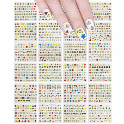 Small nail store stickers